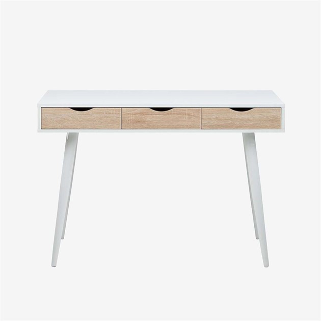 Skrivbord Lund Vit/Natur